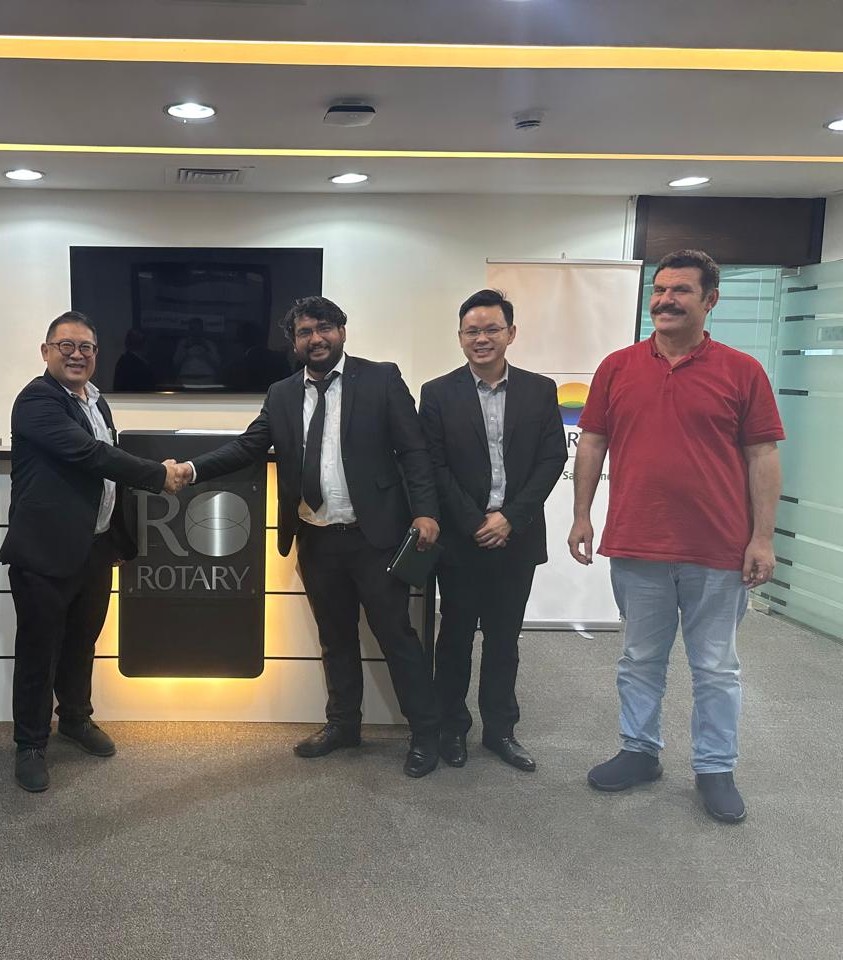 Project signing with Rotary Engineering, Singapore